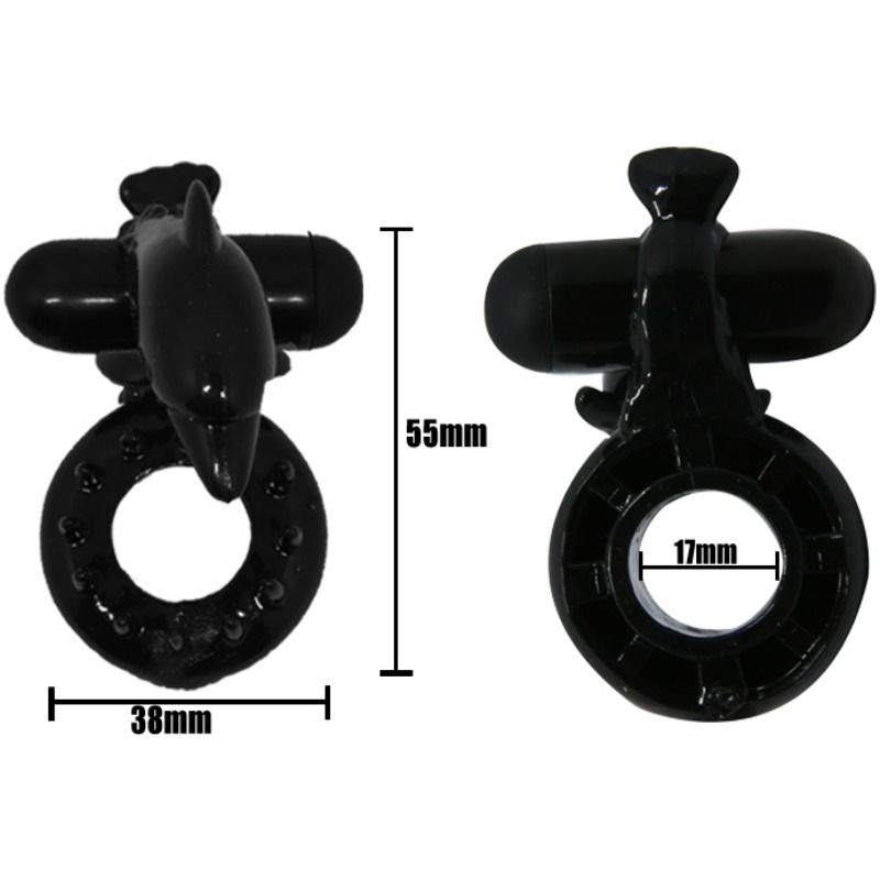 Süßer Ring mit Klitorisstimulator Delfin