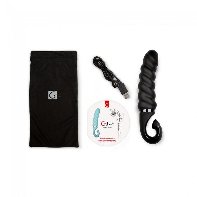G-Jack 2 – schwarzer Vibrationsdildo