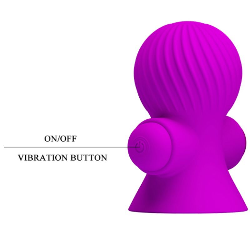Brustwarzenstimulatoren 12 Vibrationsmodi lila