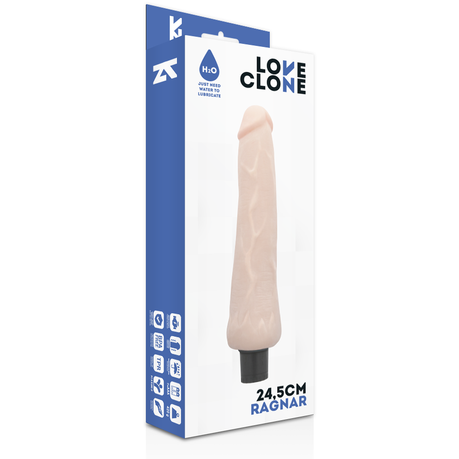 Ragnar selbstschmierender Vibrator 24,5 cm -o- 3,5 cm