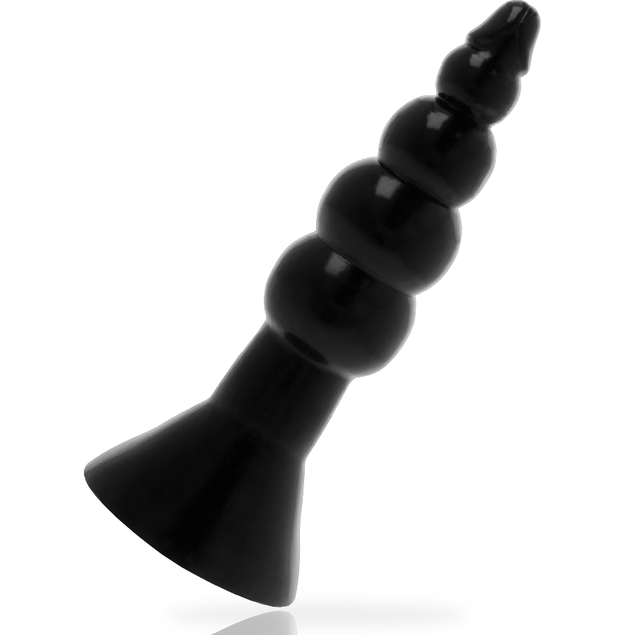 17 cm schwarzer Analplug