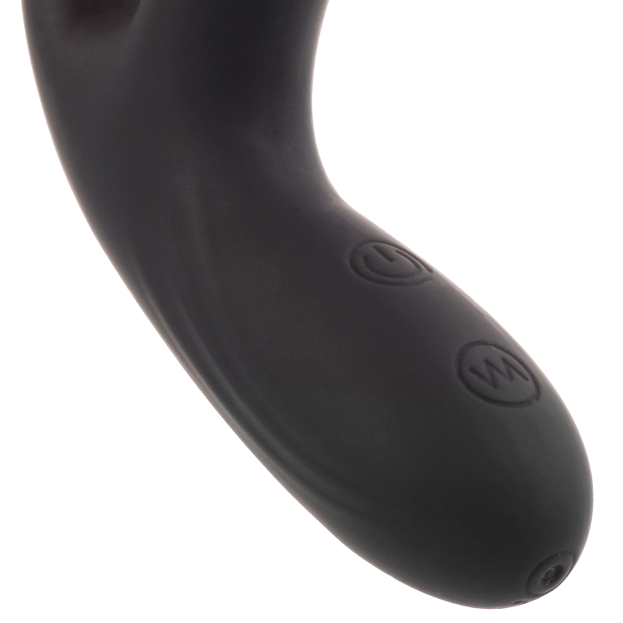 Schwarzer vibrierender Analmassager
