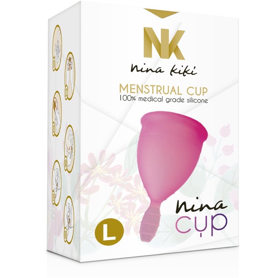 Rosa Menstruationstasse - Größe L