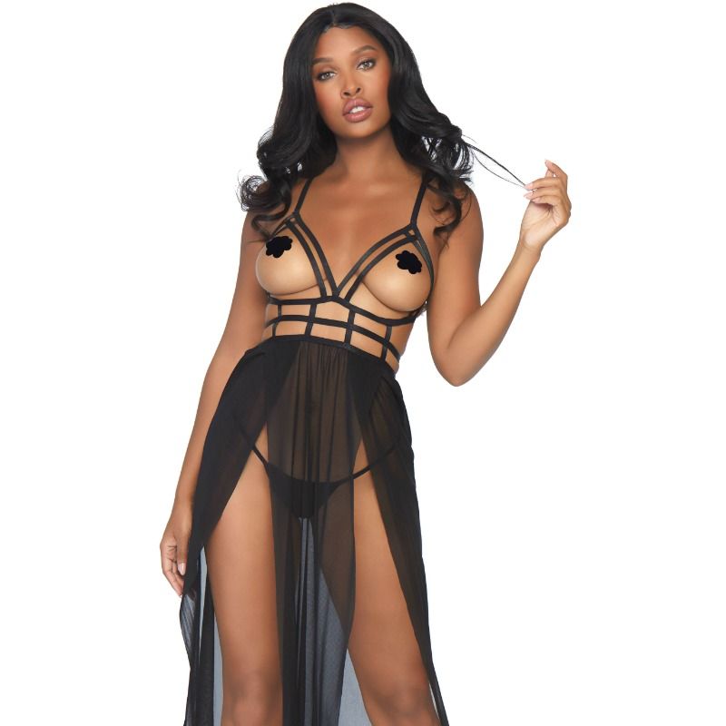 Maxi-Käfigkleid und Tanga s/m