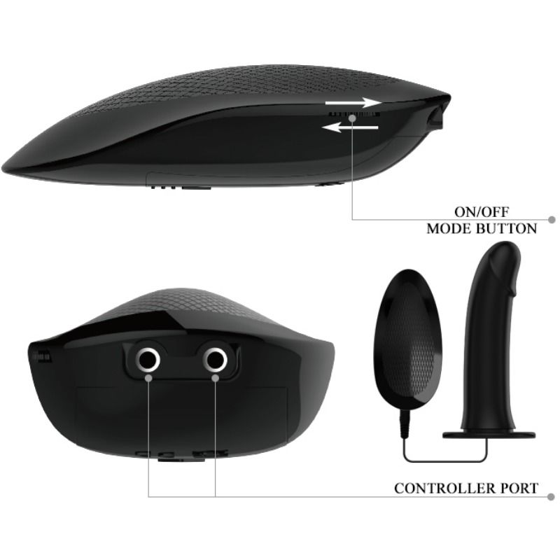 Marvin Strap-on mit Vibration und Hohldildo