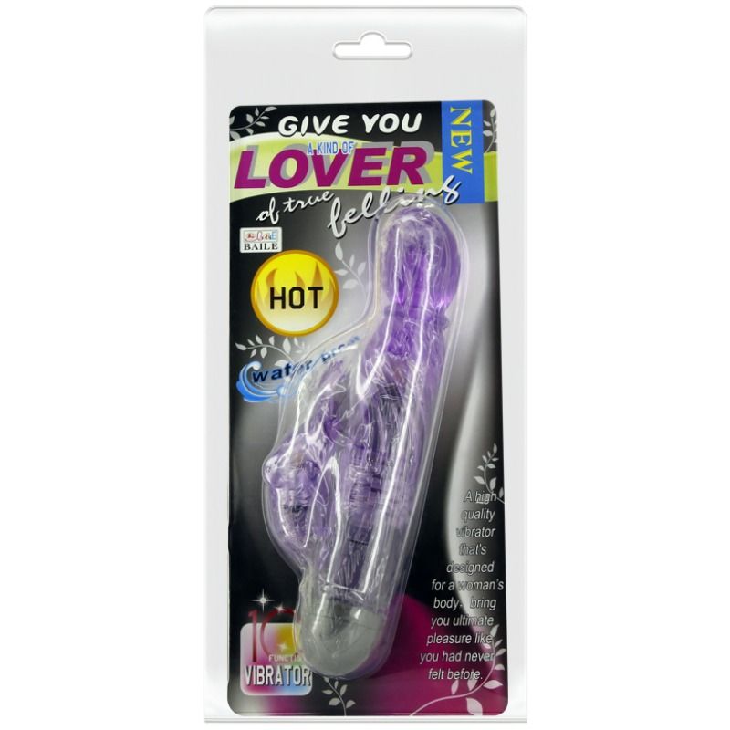 Bieten Sie eine Art Liebhabervibrator mit lila Kaninchen 10 Modi