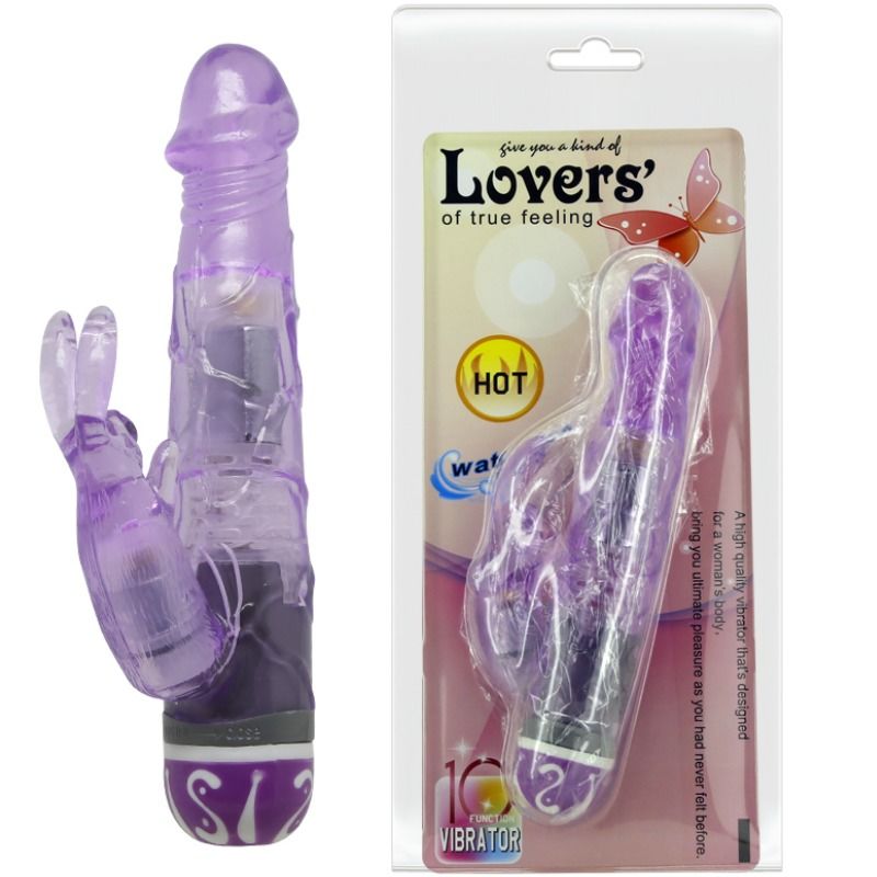 Multispeed-Vibratoren mit lilafarbenem Rabbit
