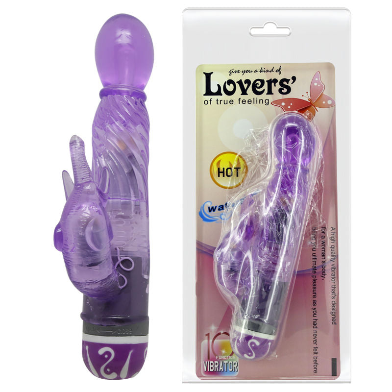 Multispeed-Vibrator mit lilafarbenem Stimulator