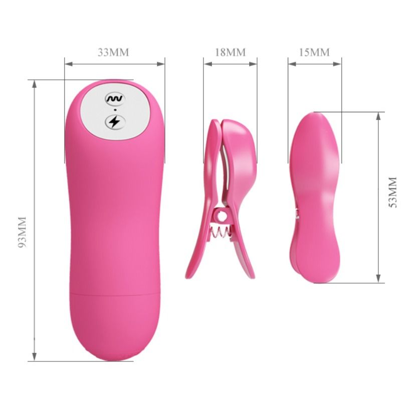 Romantische Wellenpizzas mit Vibration und pinkfarbenem Elektroschock