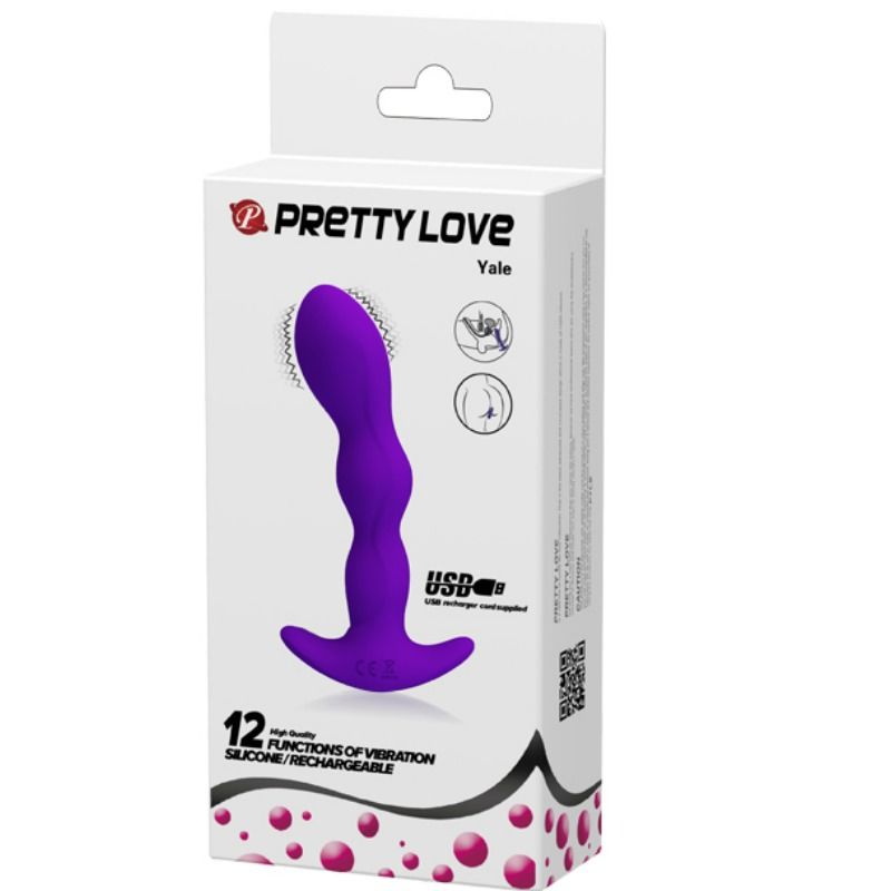 Analmassagegerät 12 Vibrationsmodi lila