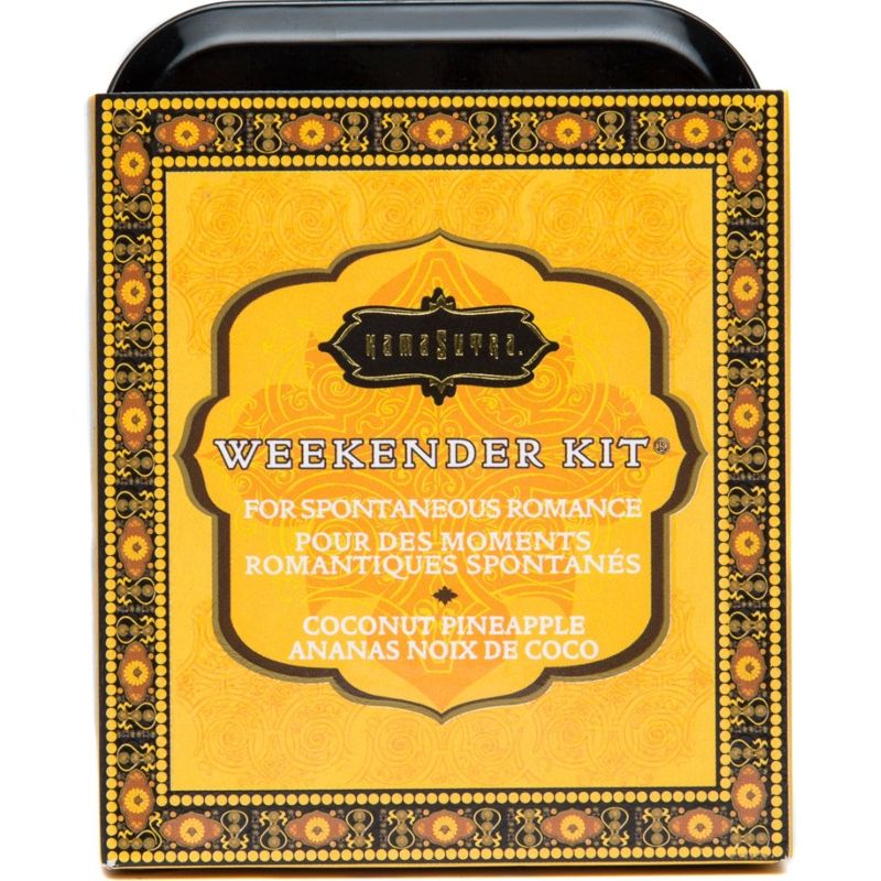 Weekender-Set in einer Kokosnuss-Ananas-Box