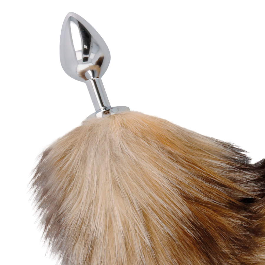 Silberner Buttplug-Schwanz