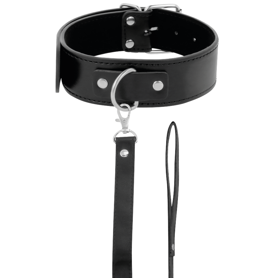Haltungshalsband mit Lederkette