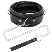 Weiche Lederhalskette mit Kette
