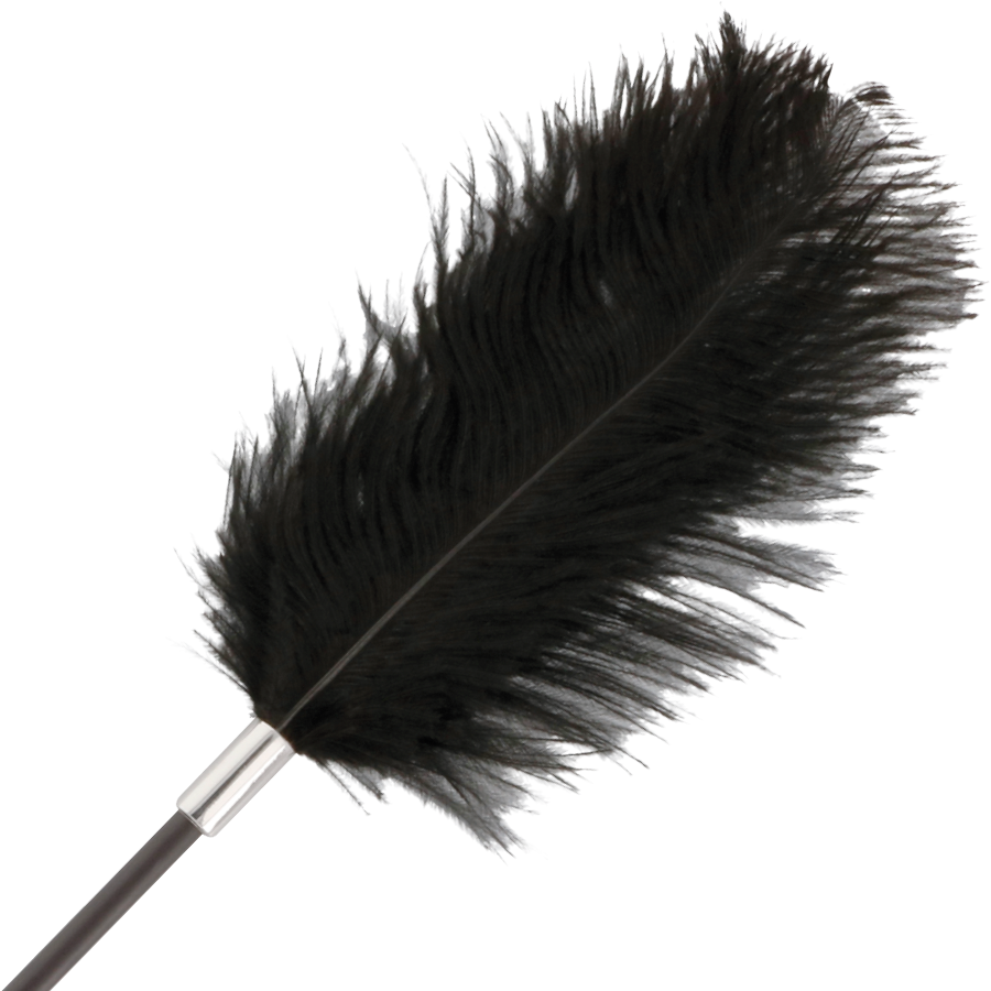 Schwarze Liebesfederpeitsche 56 cm
