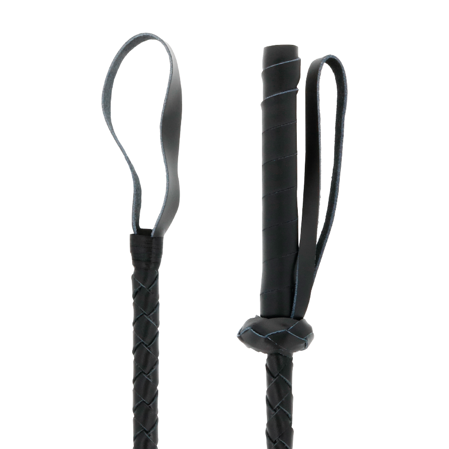 60 cm große Fetisch-BDSM-Peitsche aus Leder