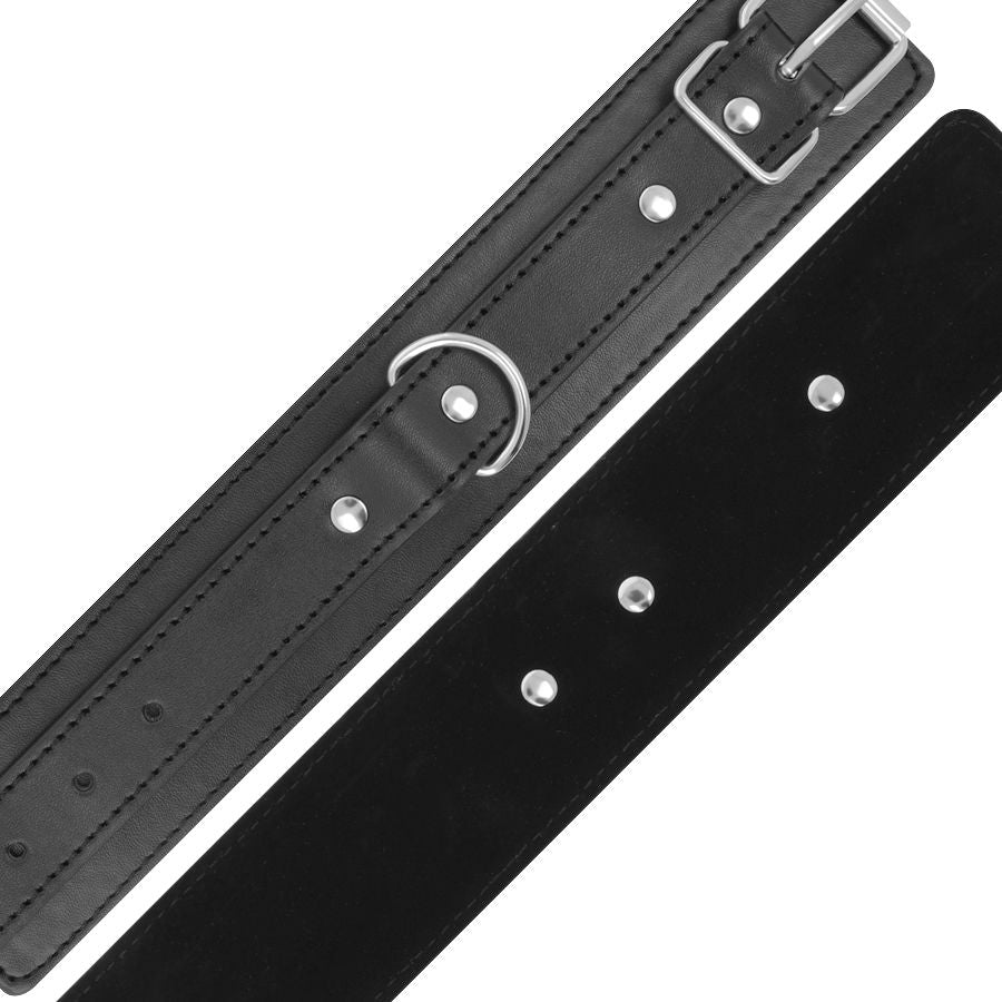 Schwarze verstellbare Handschellen mit doppeltem Verstärkungsband