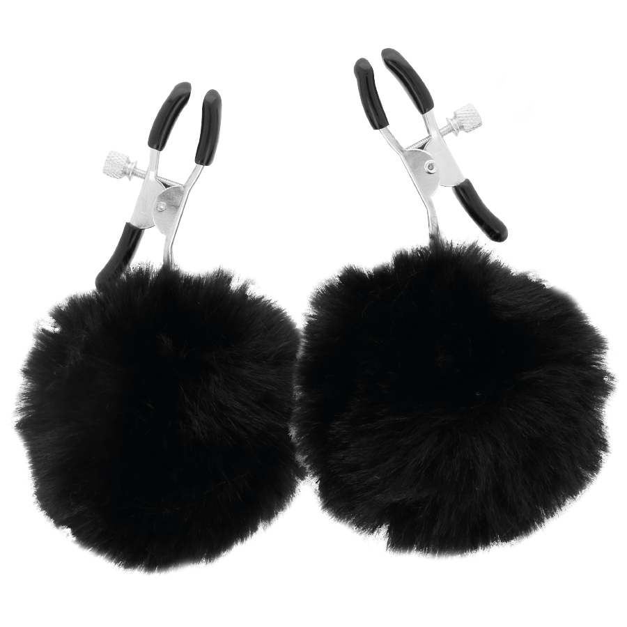 Brustwarzenklammern mit Pompons 1