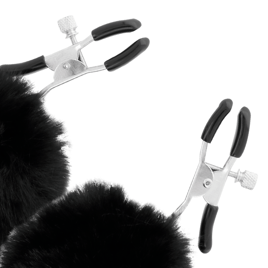 Brustwarzenklammern mit Pompons 1