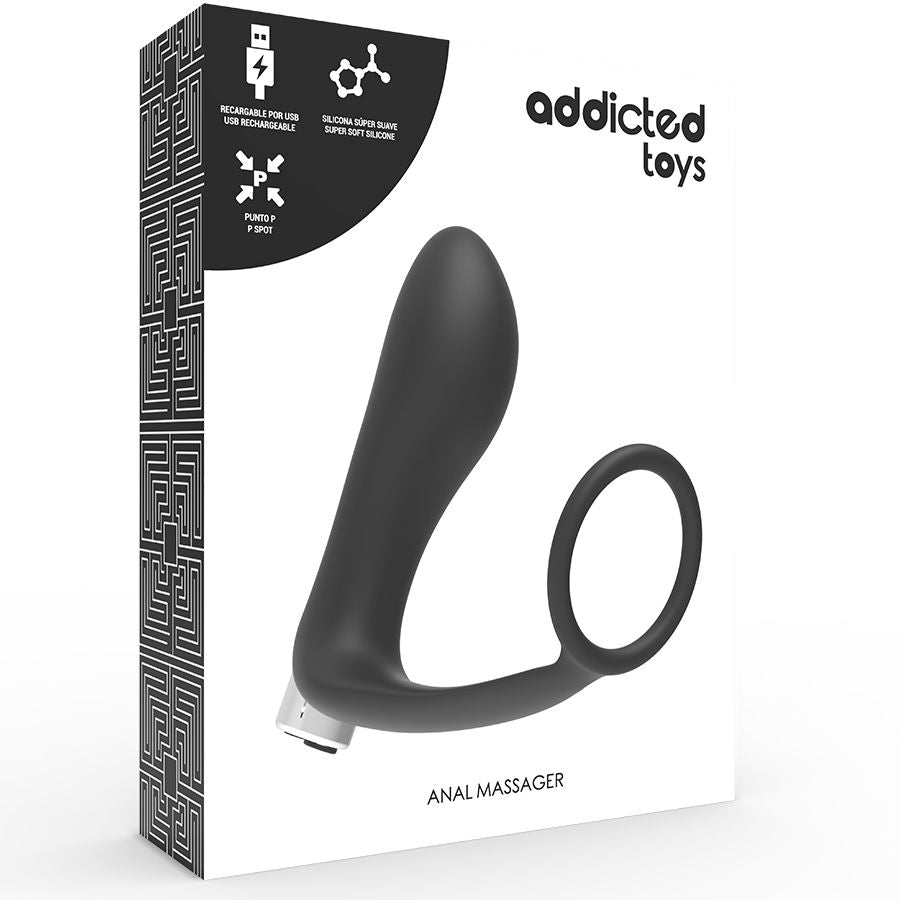 Wiederaufladbarer Prostatavibrator Modell 1 - schwarz