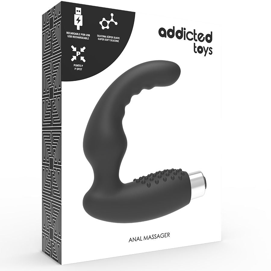 Wiederaufladbarer Prostatavibrator Modell 2 - Schwarz