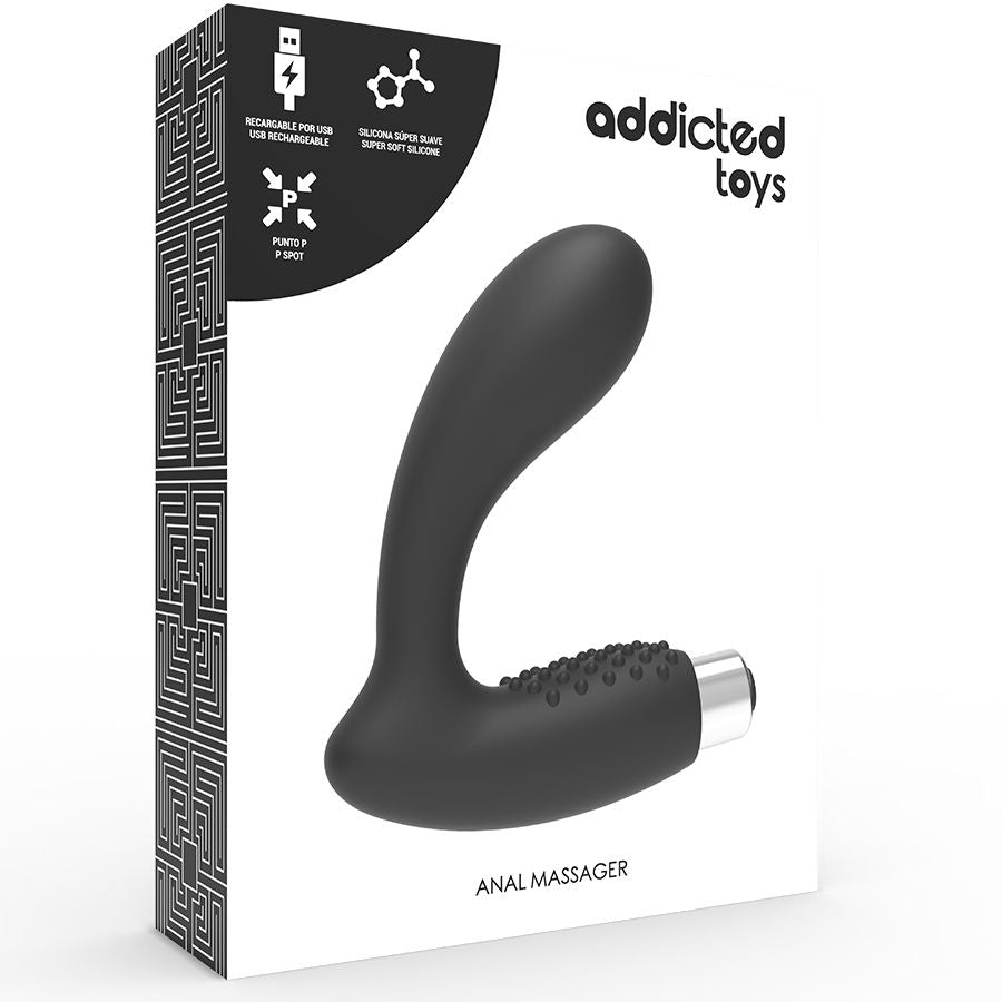 Wiederaufladbarer Prostatavibrator Modell 5 - schwarz