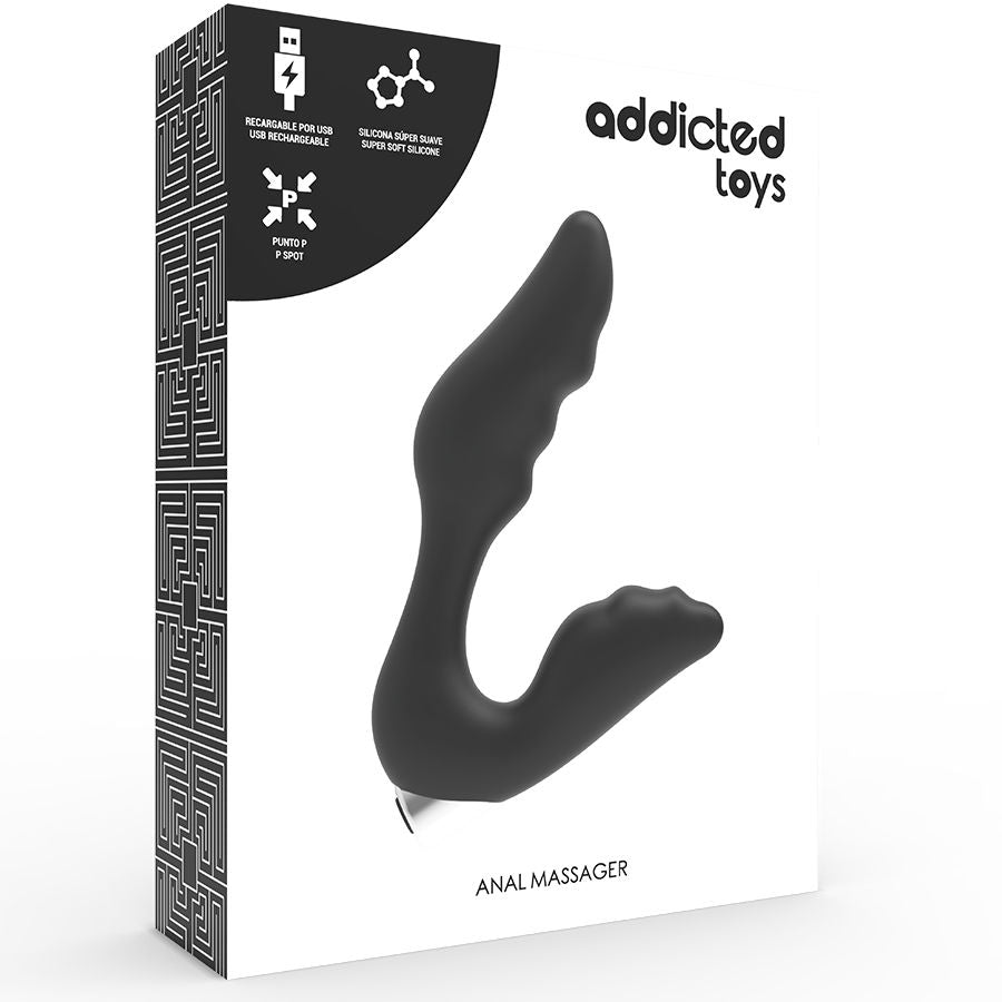 Wiederaufladbarer Prostatavibrator Modell 6 - schwarz