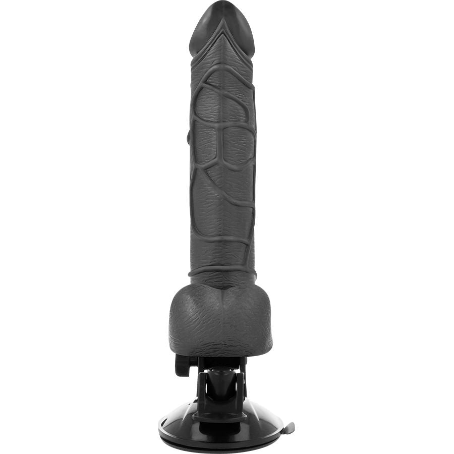 Realistischer Vibrator mit Fernbedienung natur mit Hoden 19,5 cm -o- 4 cm
