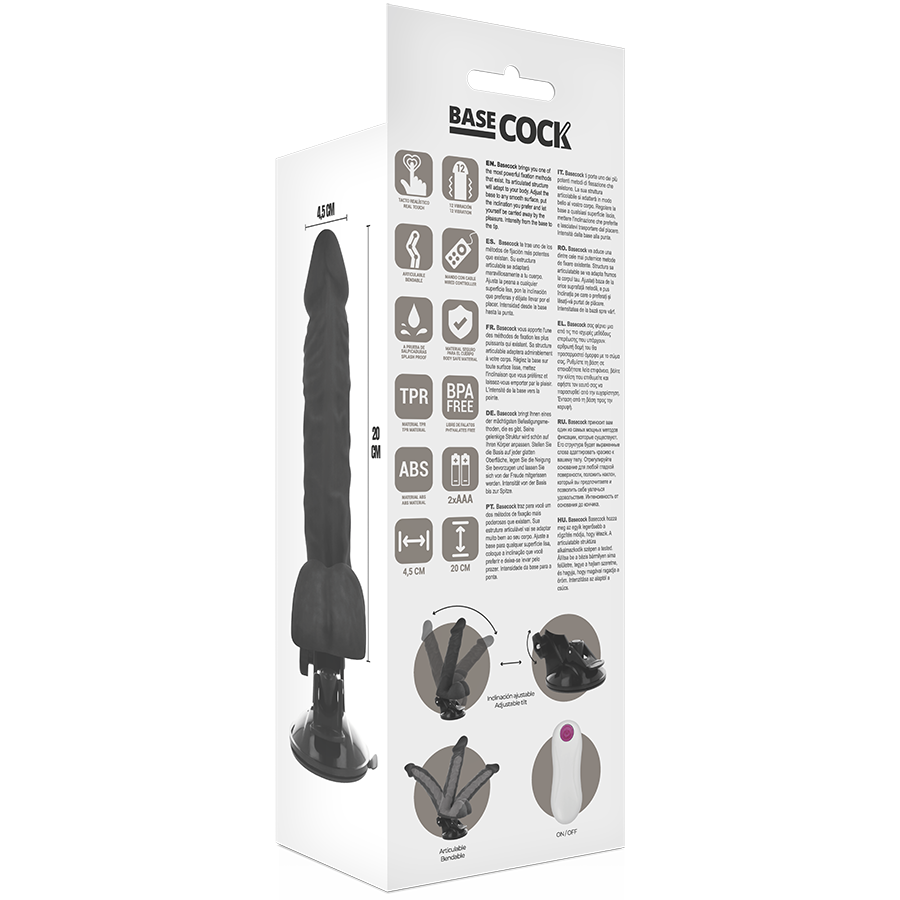 Natürlicher Gelenkvibrator mit Fernbedienung 20 cm -o- 4,5 cm