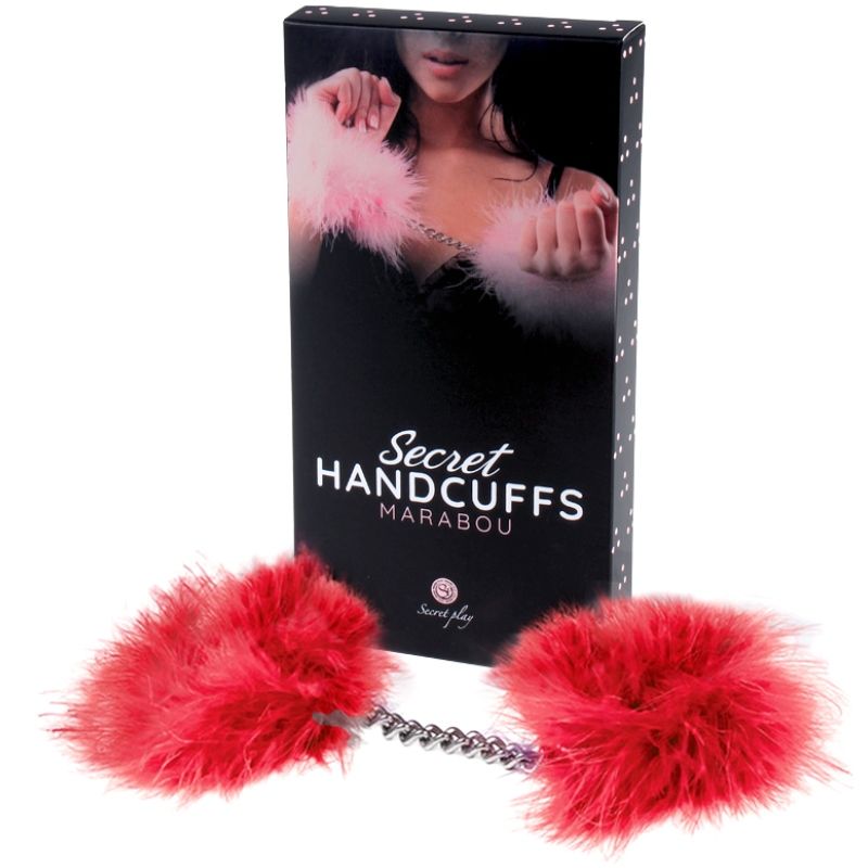 Rote Marabu-Handschellen