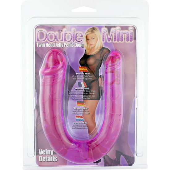 Penis mit zwei flexiblen Gelköpfen