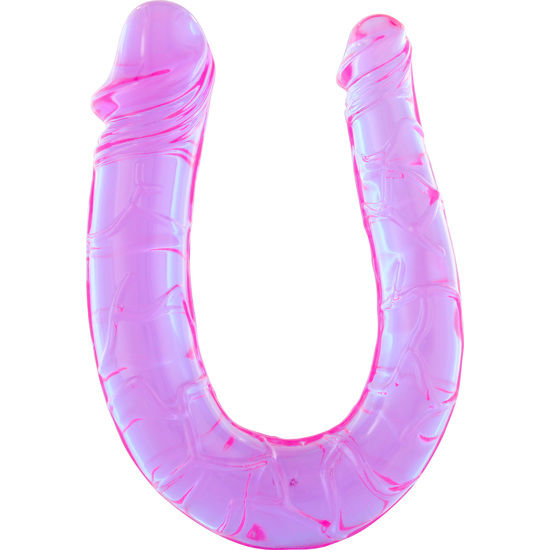 Penis mit zwei flexiblen Gelköpfen