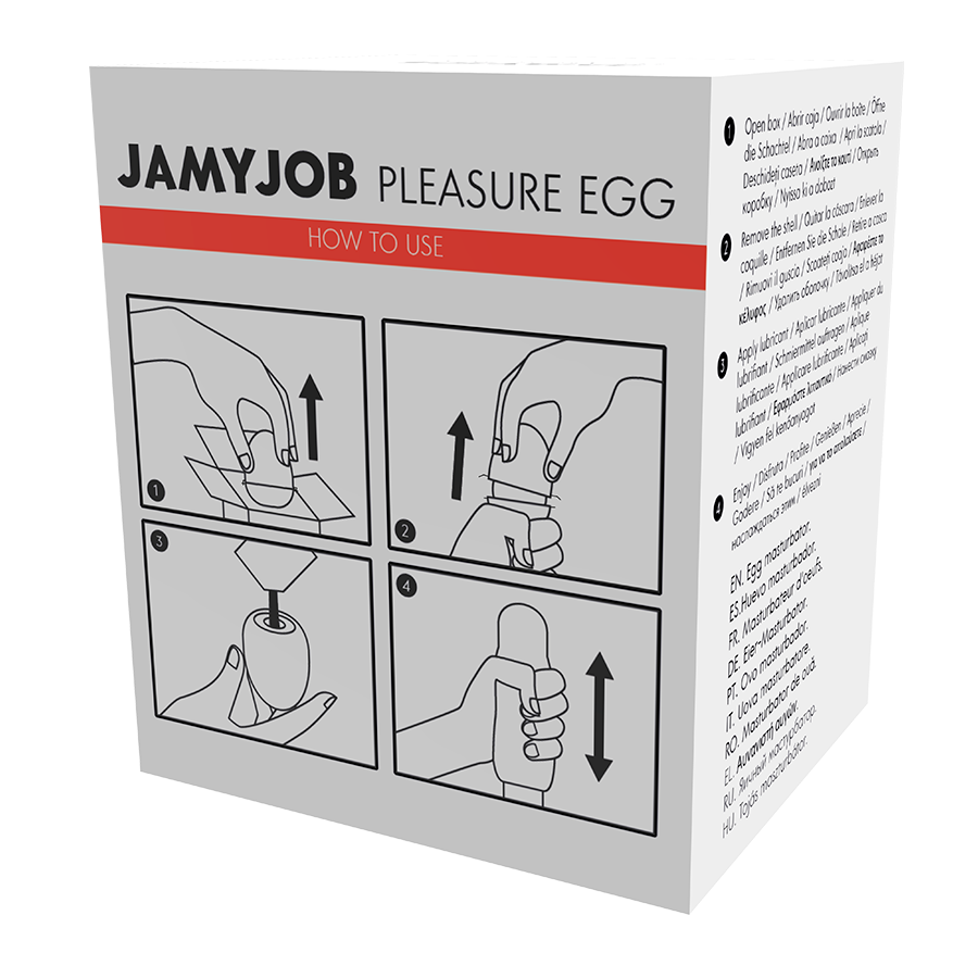 Eier-Masturbator, rote diskrete Edition