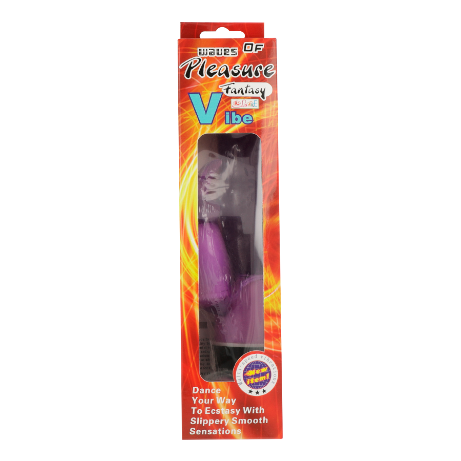 Fantasy Waves of Pleasure Vibrator mit lila Kaninchen 23 cm