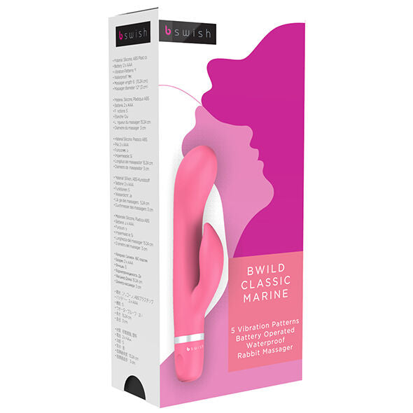 Bwild klassischer marineblauer Rabbit-Guaven-Vibrator
