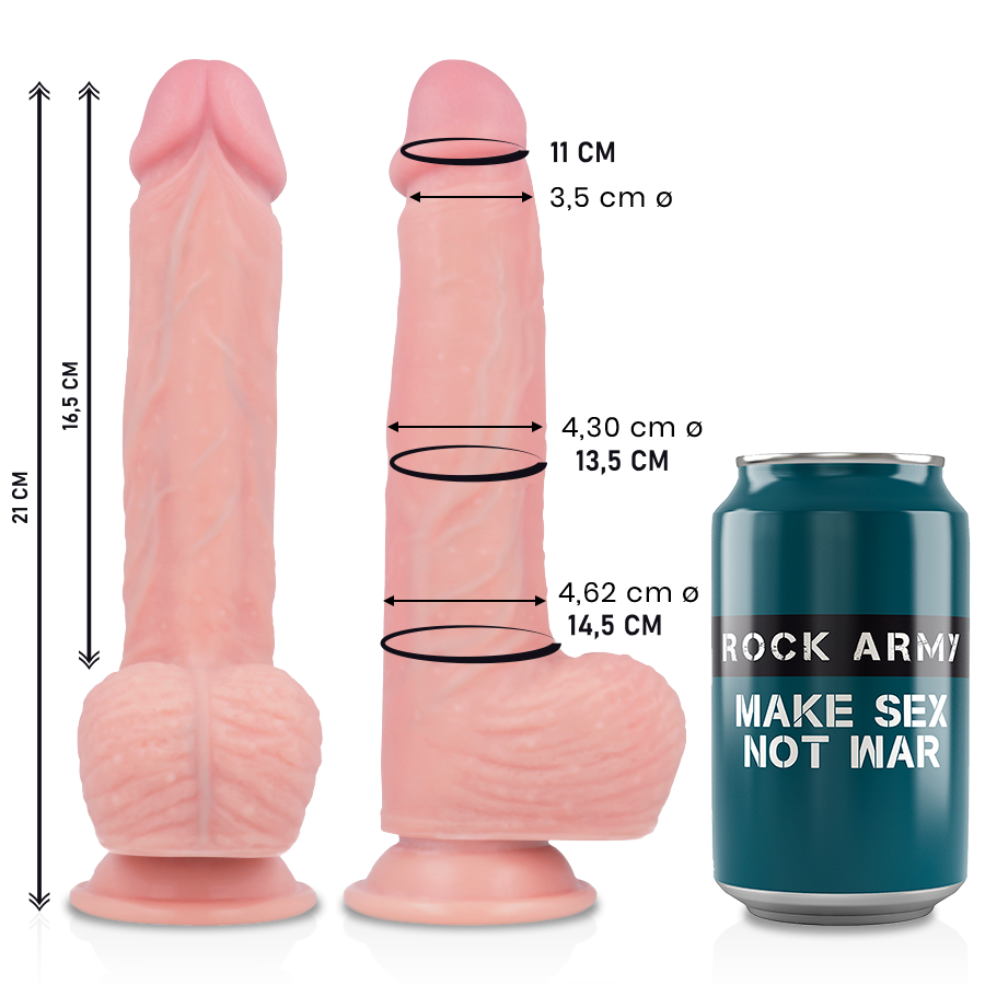 Spitfire Premium-Dildo aus Flüssigsilikon 21 cm -o- 4,62 cm