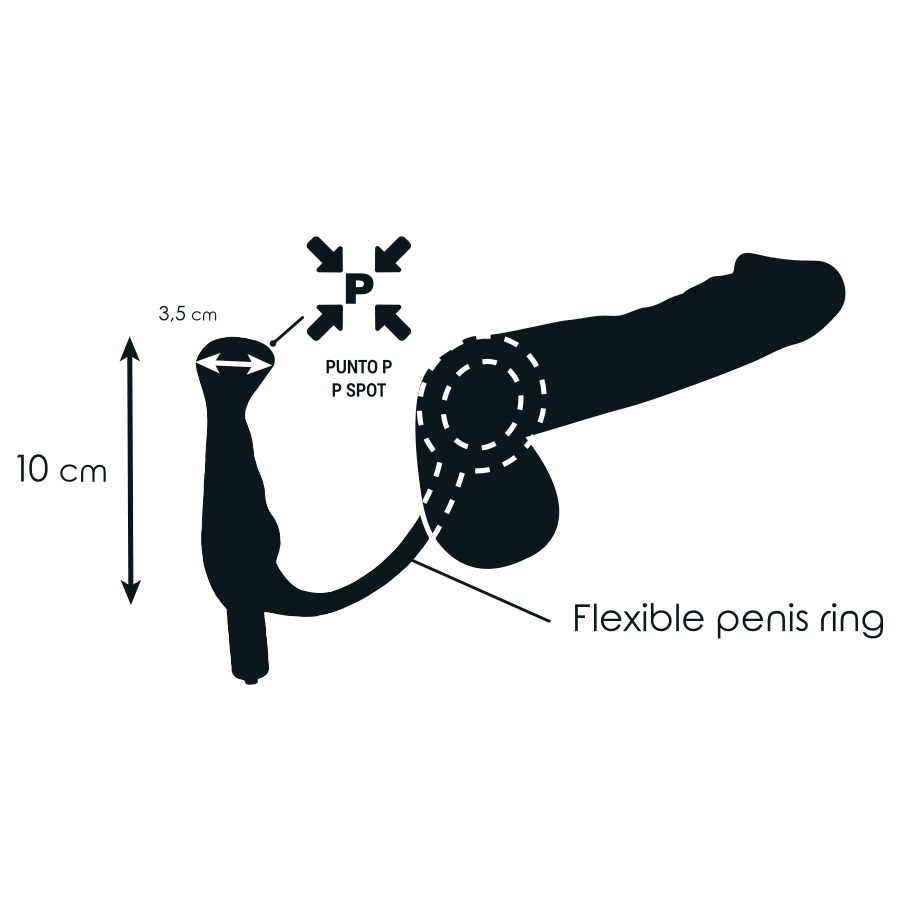 Prost Tico Vibrator schwarz 10 cm