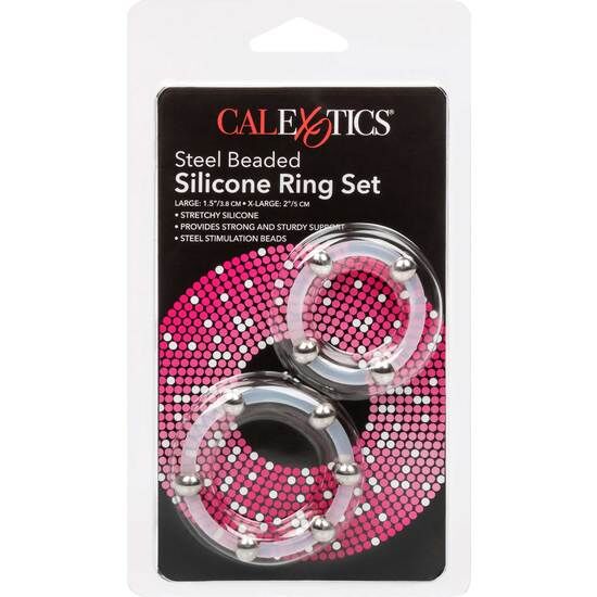 Silikonring-Set mit Stahlperlen