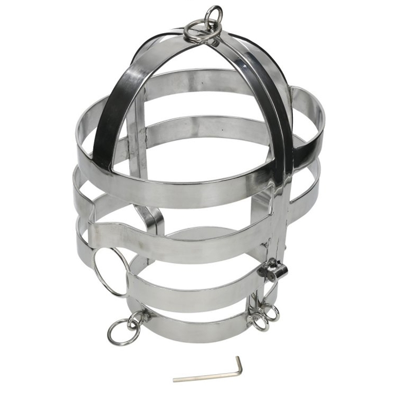 Maske mit Stahlkragen