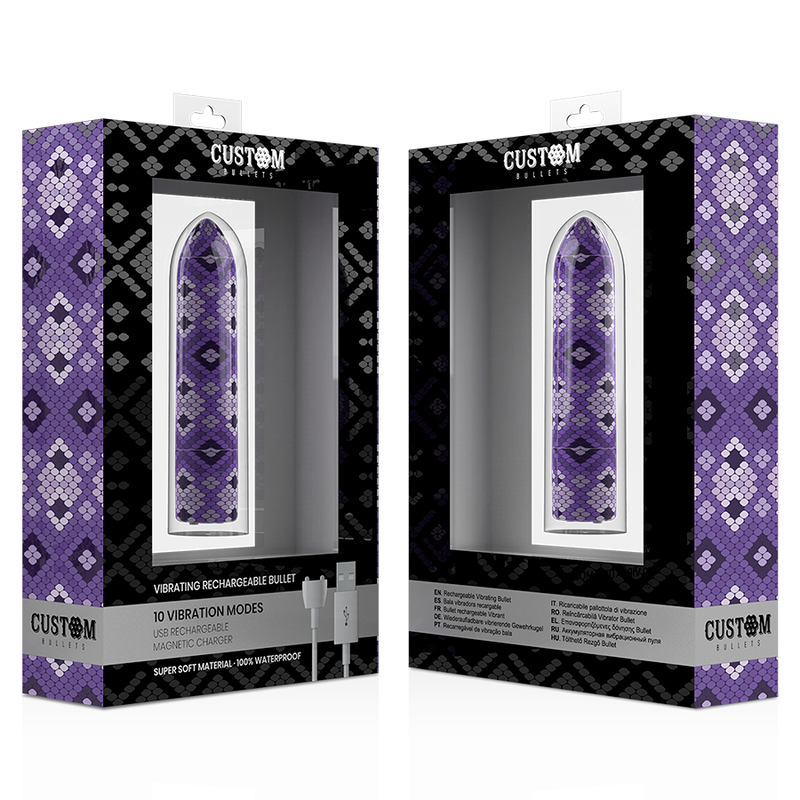 Wiederaufladbares, violettes magnetisches Bullet-Gerät mit 10 V