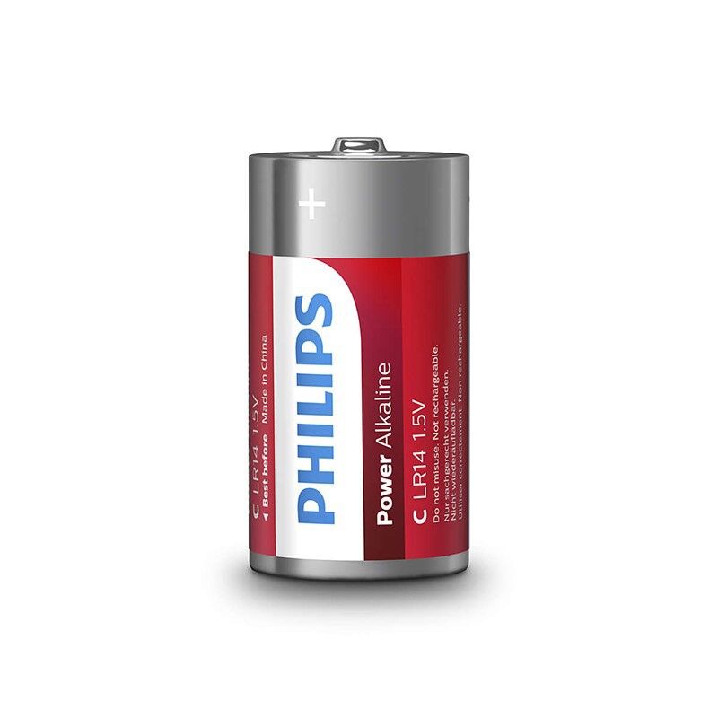 Philips Power Alkaline Batteriepack Pila C LR14 * 2