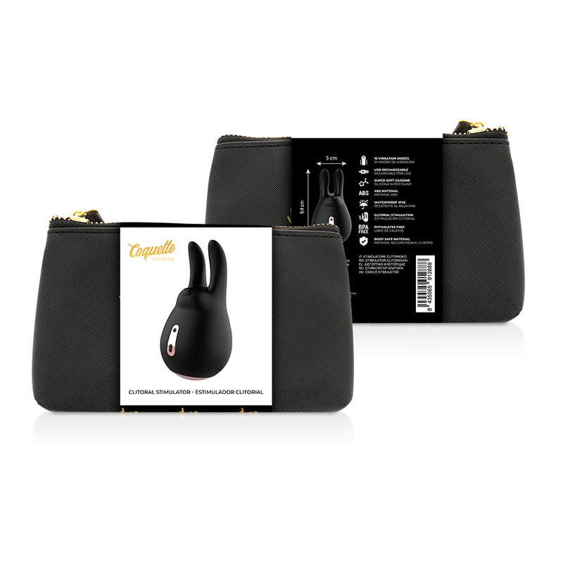 Schwarz/Gold Klitorisstimulator