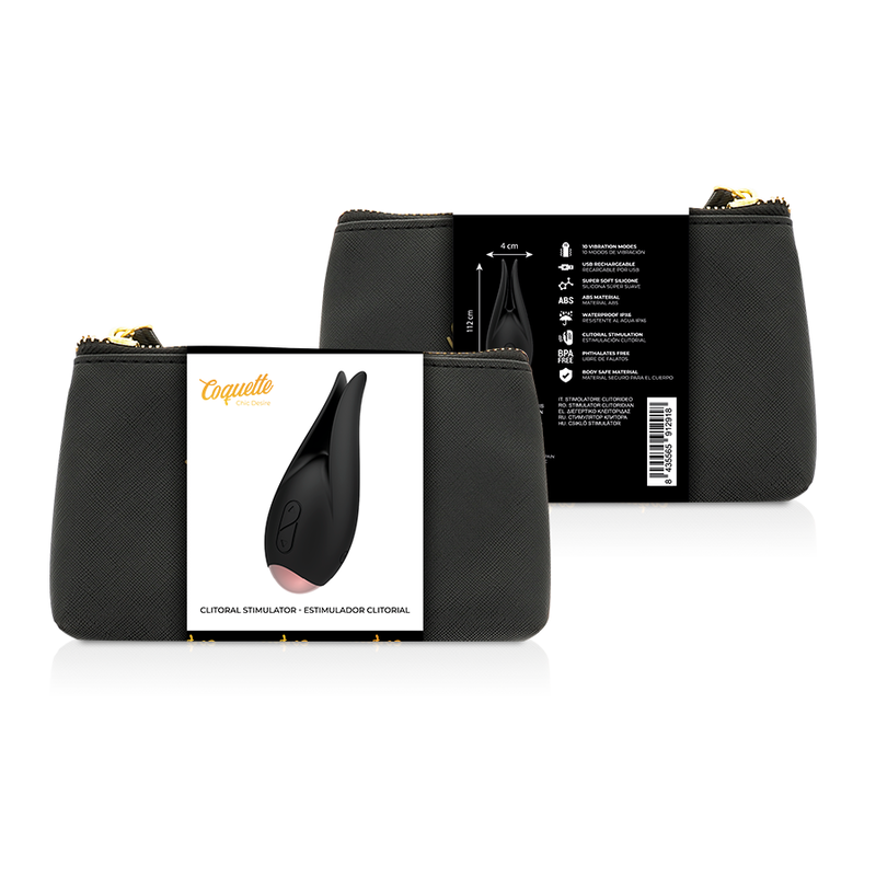 Schwarz/Gold Klitorisstimulator