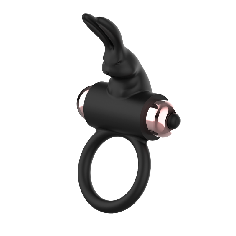 Cockring mit schwarz/goldenem Vibrator
