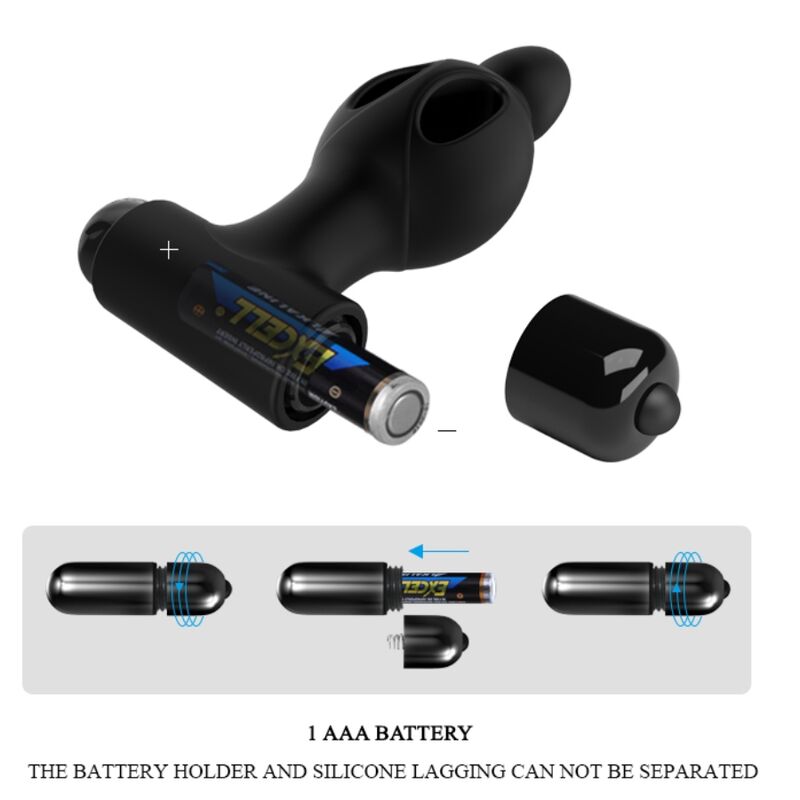 Silikon-Analplug mit Vibration