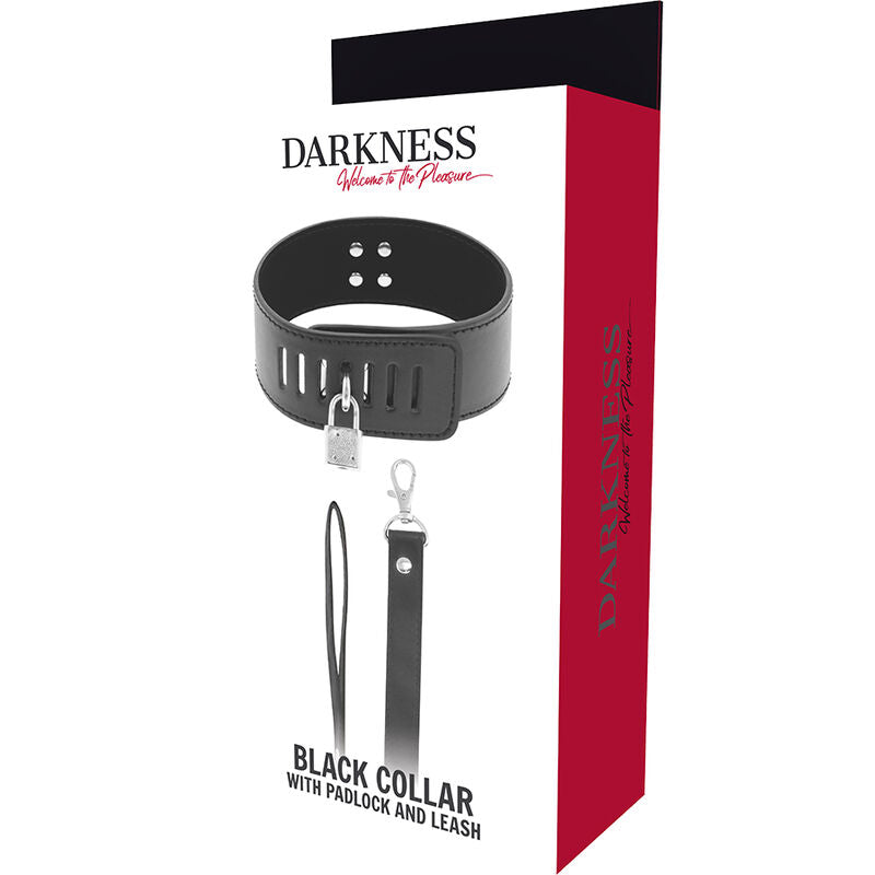 BDSM Halsband mit schwarzem Schloss