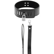 BDSM Halsband mit schwarzem Schloss