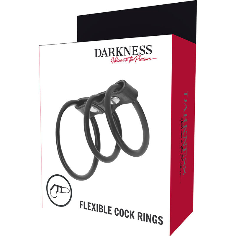 Set mit 3 flexiblen Penisringen