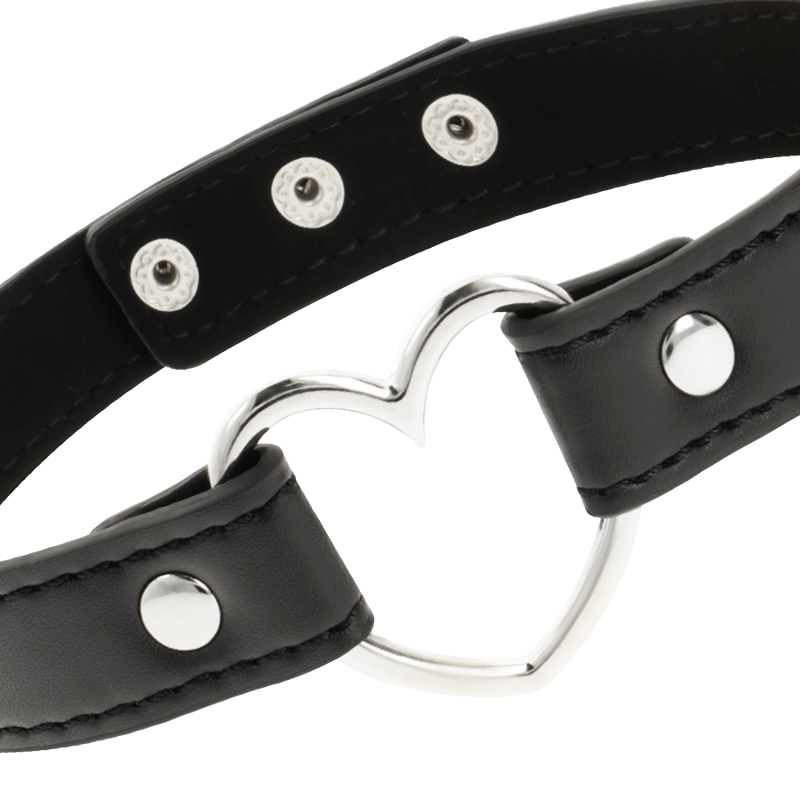Herz-Halsketten-Accessoire für Damen aus veganem Leder