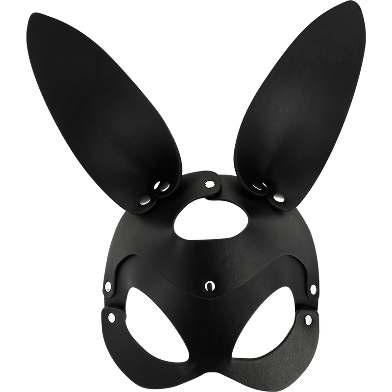 Vegane Ledermaske mit Hasenohren